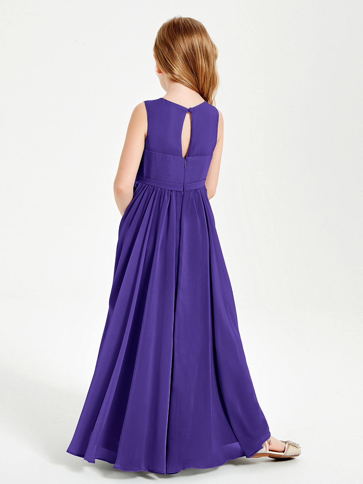 Chic Elegant Sleeveless Dresses for Junior Bridesmaids Regency